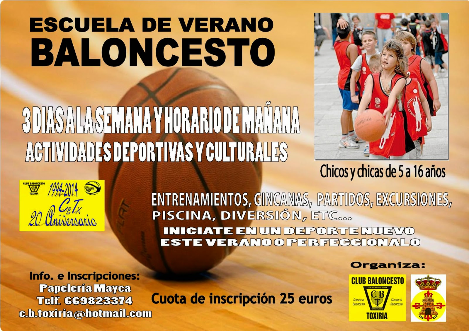 VIVE EL BASKET CON EDUARDO BURGOS Escuela de verano del Club