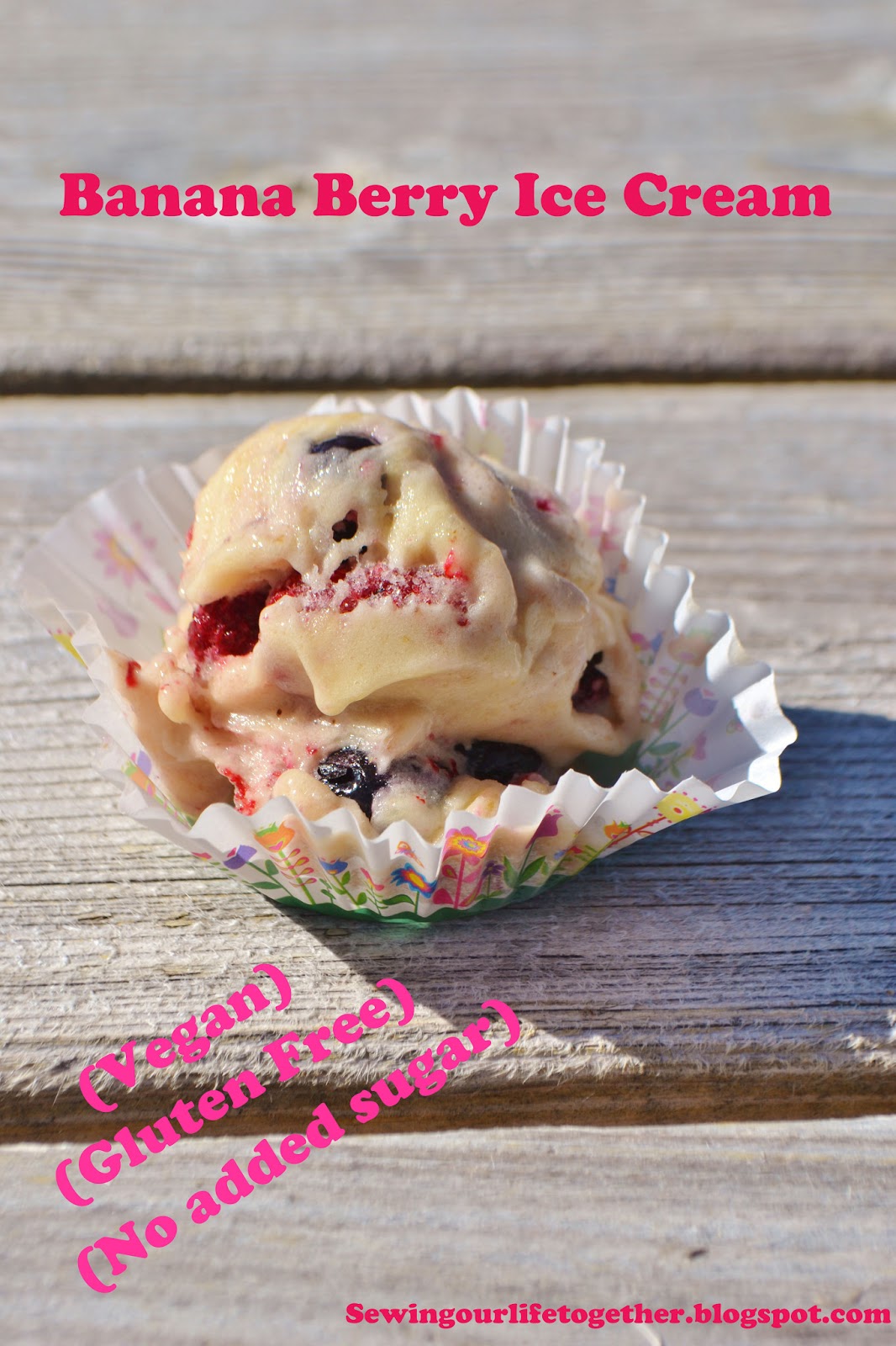 Sewing Our Life Together Homemade (Healthy) Ice Cream