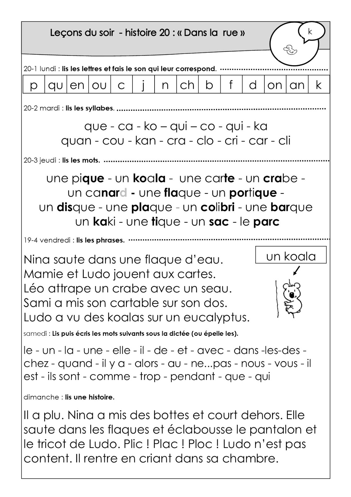le son k et c