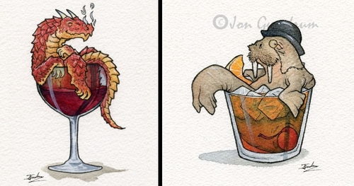 00-Jon-Guerdrum-Drawings-of-Surreal-Drinking-Visions-of-Animals-www-designstack-co