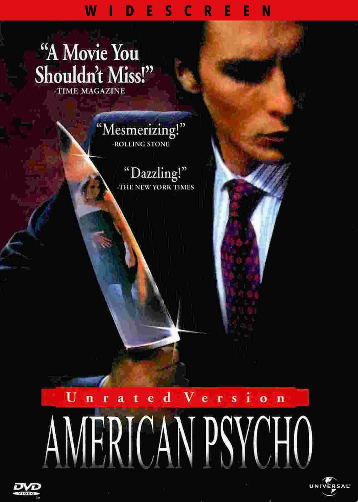 bluray and dvd covers AMERICAN PSYCHO UNIVERSAL STUDIOS DVD, THE
