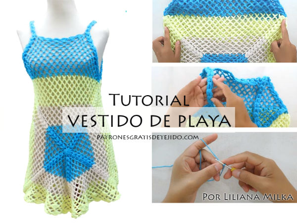 Como Tejer Vestido De Playa A Crochet Tutorial En Espanol