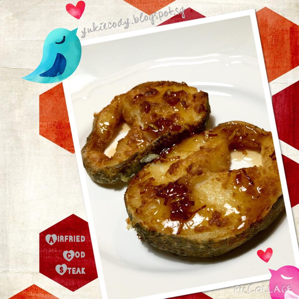 ♥♥♥ YukieCody ♥♥♥ Airfried Crispy Cod Steak with Ginger Plum Sauce