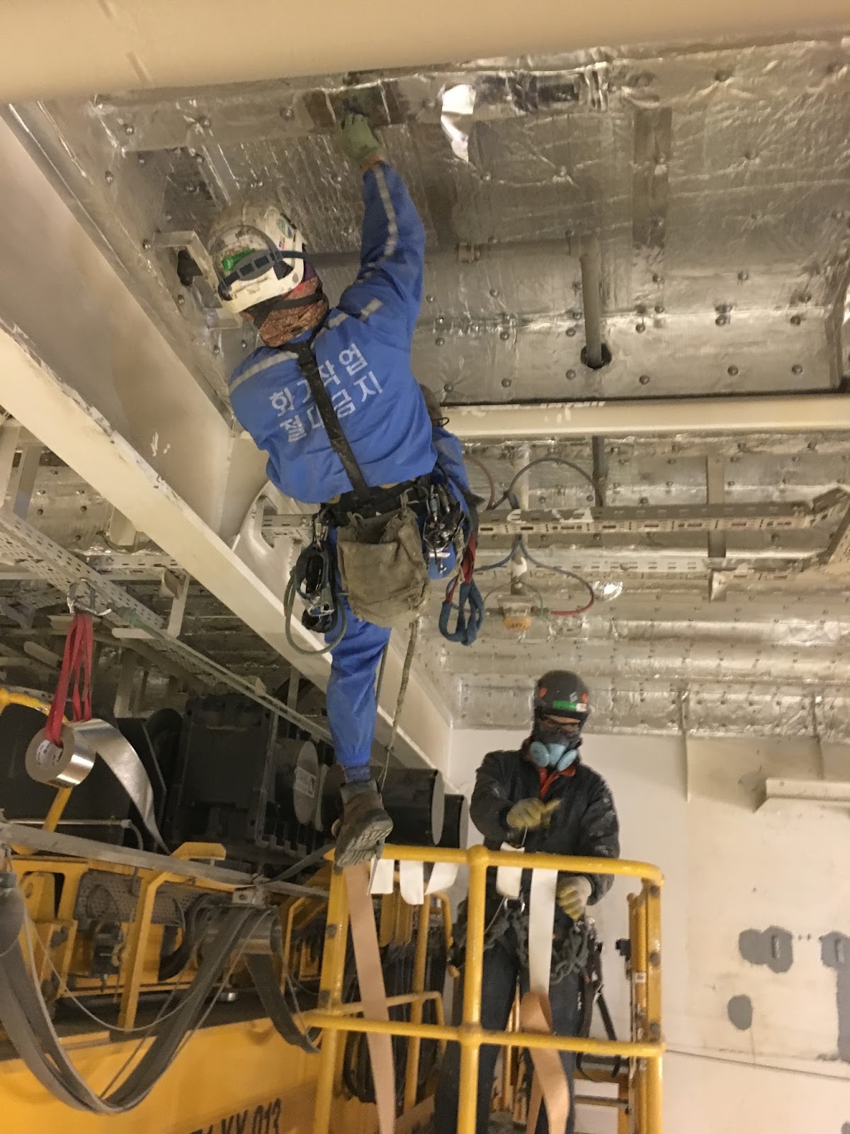 로프작업 & Rope Access Technician 해양플랜트 보온재 설치 로프작업