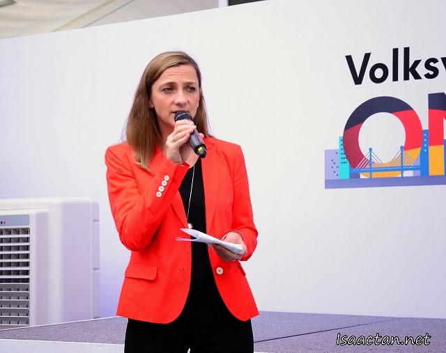 Ms Petra Schreiber, Director, Marketing & Communiscation, Volkswagen Malaysia sharing her welcome address at the media launch of ‘Volkswagen On Tour’.