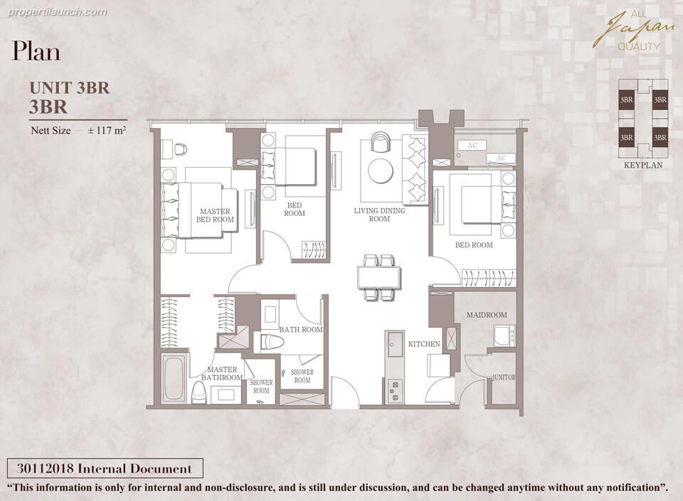 Unit 3 BR Branz Mega Kuningan Unit 3 BR Branz Mega Kuningan