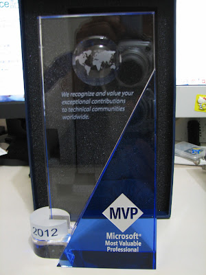 KKBruce 2012 Microsoft MVP獎盃