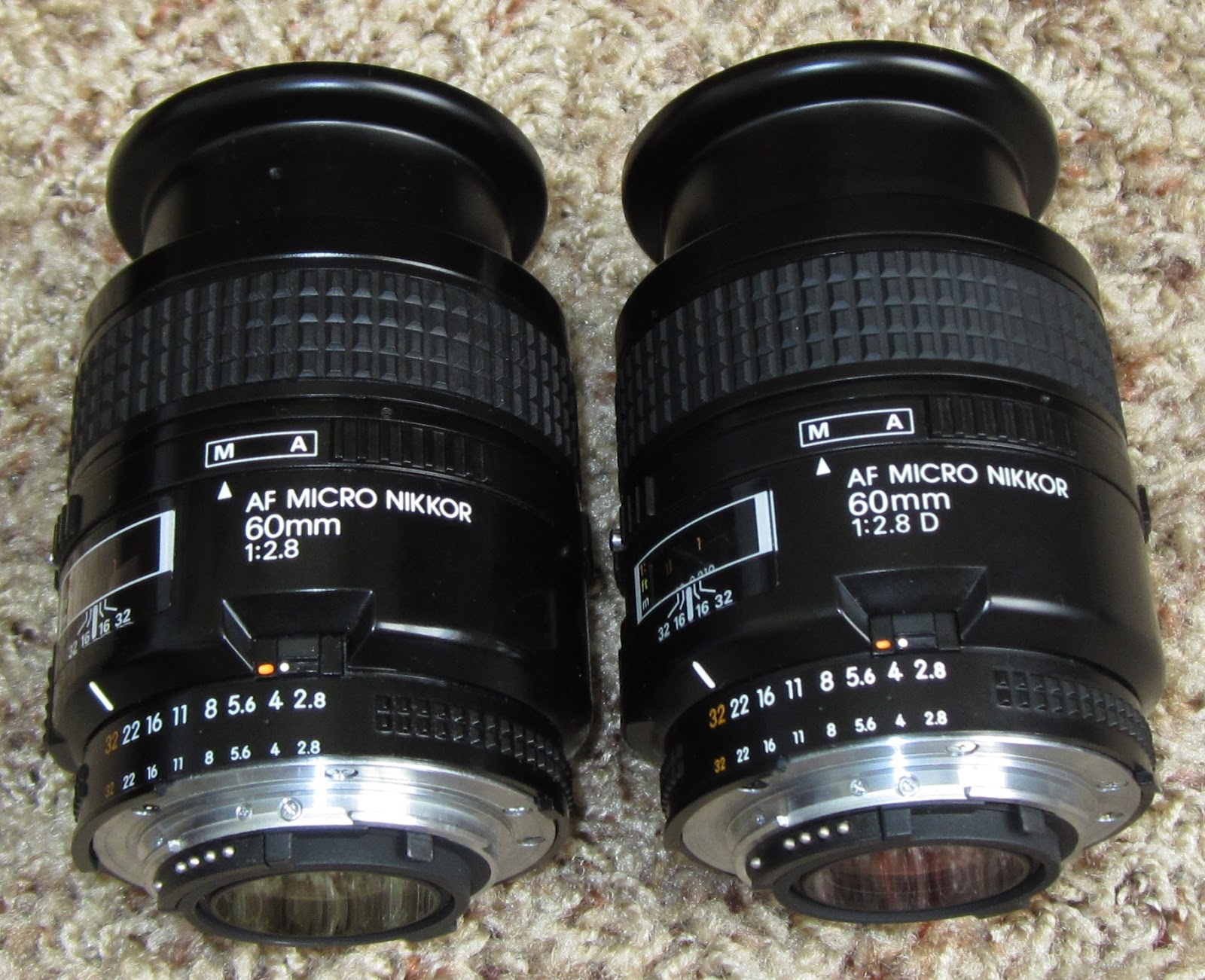The chens the user s review nikon af micro nikkor 60mm 2 8 vs 60mm 2 8 d