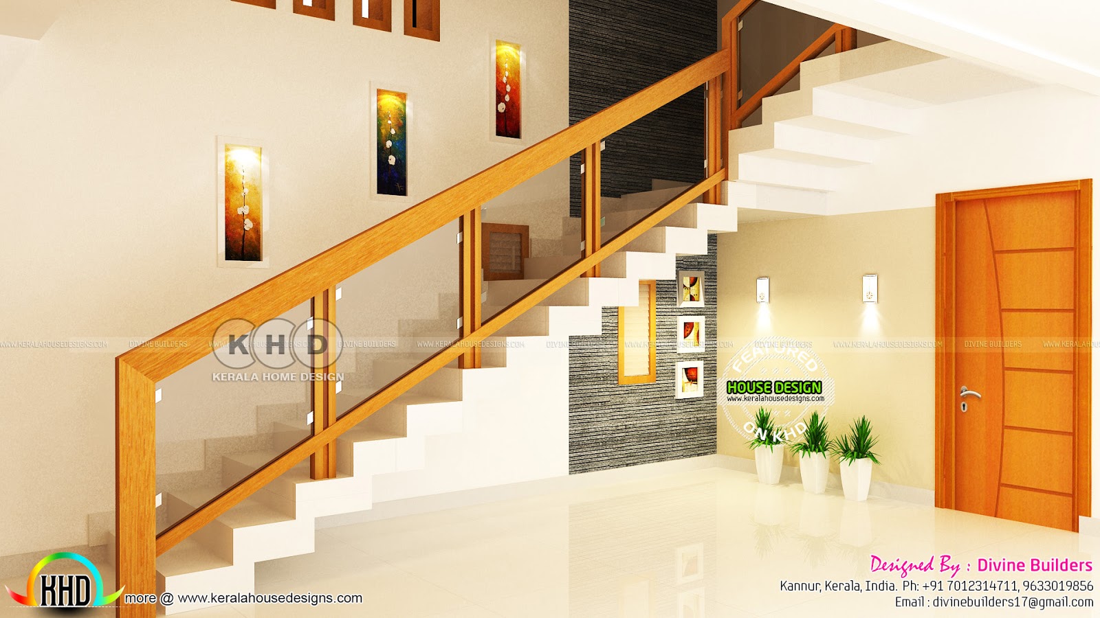 Simple Staircase Design Kerala Mymind.myinter… a simple staircase