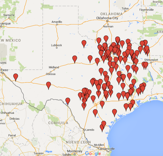 Texas Cryptid Hunter Interactive Black Panther Distribution Map Updated