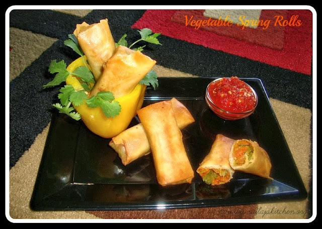 Vegetable Spring Rolls / Crispy Chinese Style Spring Rolls recipe / Chinese Spring Rolls Recipe-How to make Spring Rolls.