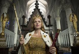Elizabeth Woodville at her coronation from the BBC TV series