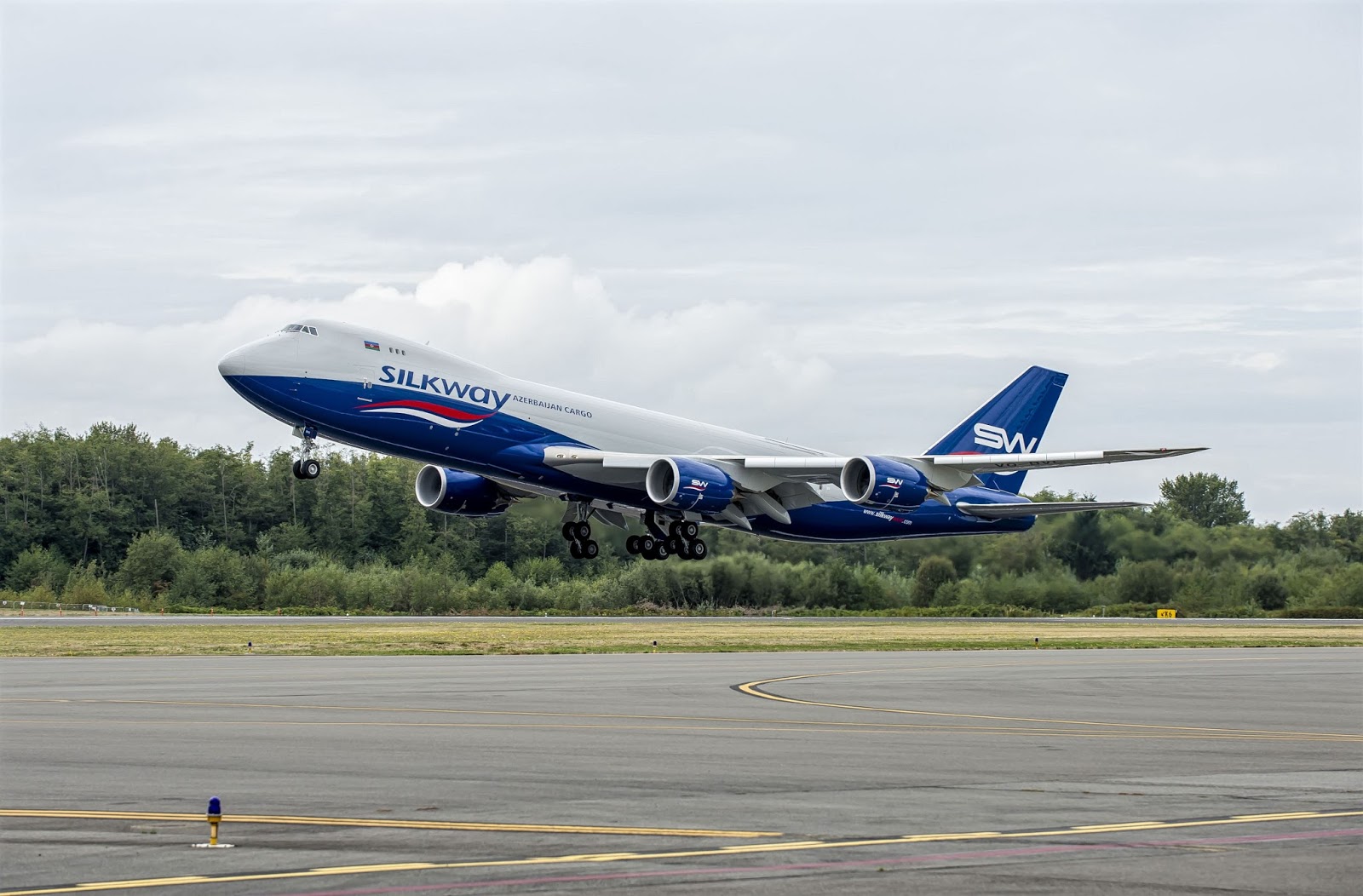 Boeing 7478F of Silkway West Airlines of Azerbaijan Cargo Carrier