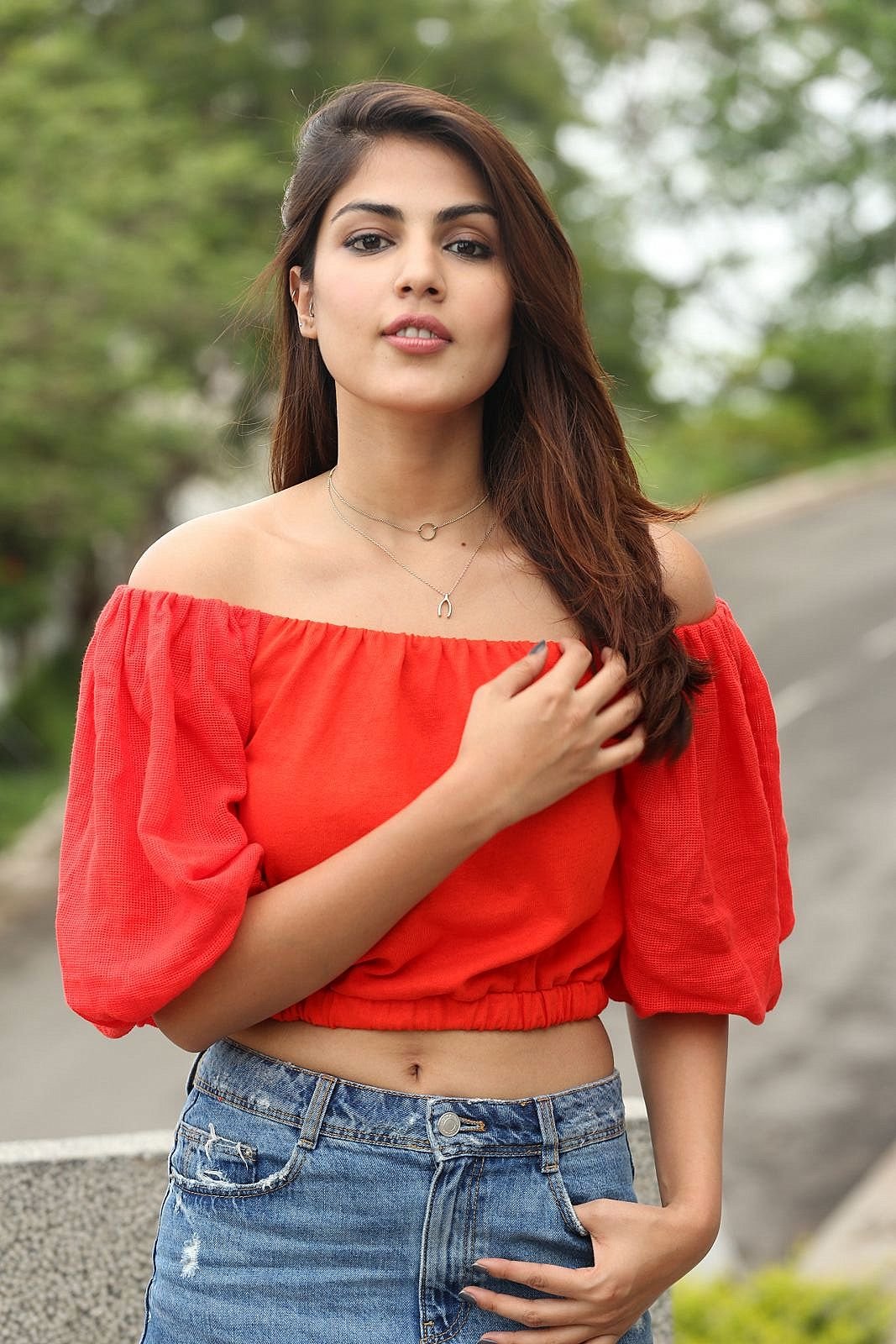 Rhea Chakraborty Displays Her Sexy Legs and Toned Midriff in Her Latest Hot Photo shoot