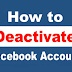 How To Activate And Deactivate Facebook Account
