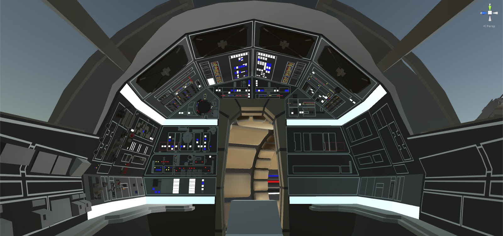 millennium falcon cockpit vector image millennium falcon cockpit vector image