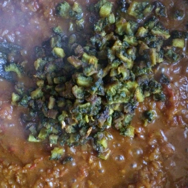 Megan's Cookbook BitterGourd in Tomato Onion Gravy