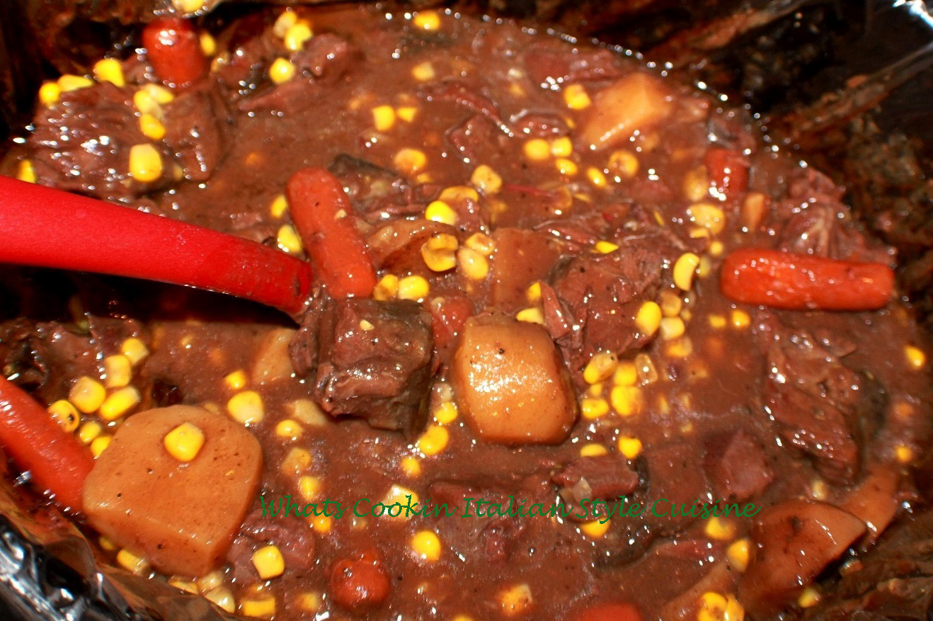 Slow cooker Venison with Potatoes Carrots and Corn Recipe What's