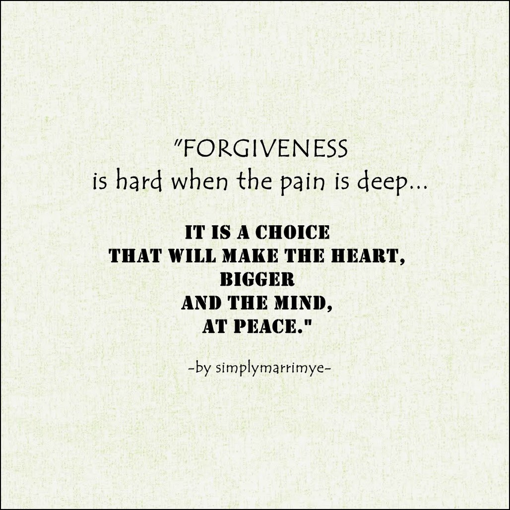 Forgiveness | Simplymarrimye