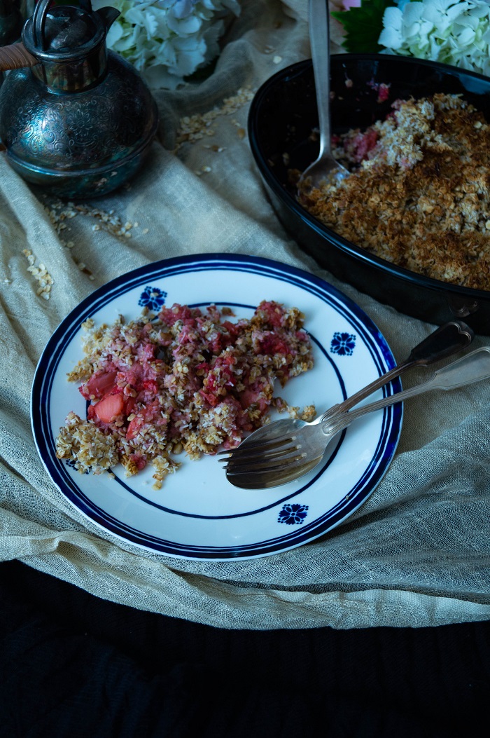 Knusperkabinett: Schneller Beeren-Frühstücks-Crumble mit Haferflocken ...
