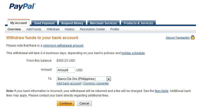 why does paypal need bank account
