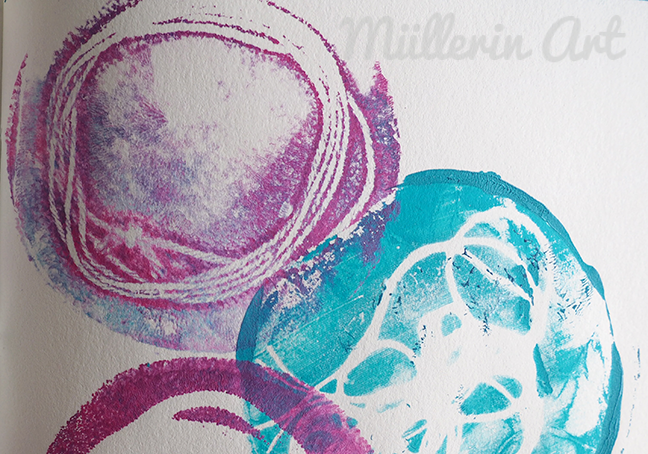 Gelliprint sketchbook ©Müllerin Art Gelliprint sketchbook ©Müllerin Art