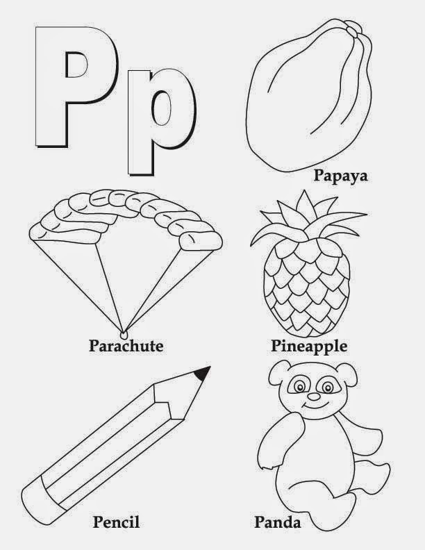 Kids Page: Alphabet Letter P Worksheet | Printable Coloring Worksheets