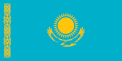 Logo Gambar Bendera Negara Kazakhstan PNG JPG ukuran 400 px