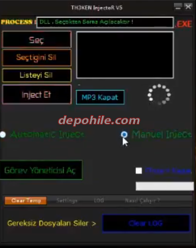 Theken DLL İnjector Programı v5.0 İndir,Tanıtım 2018