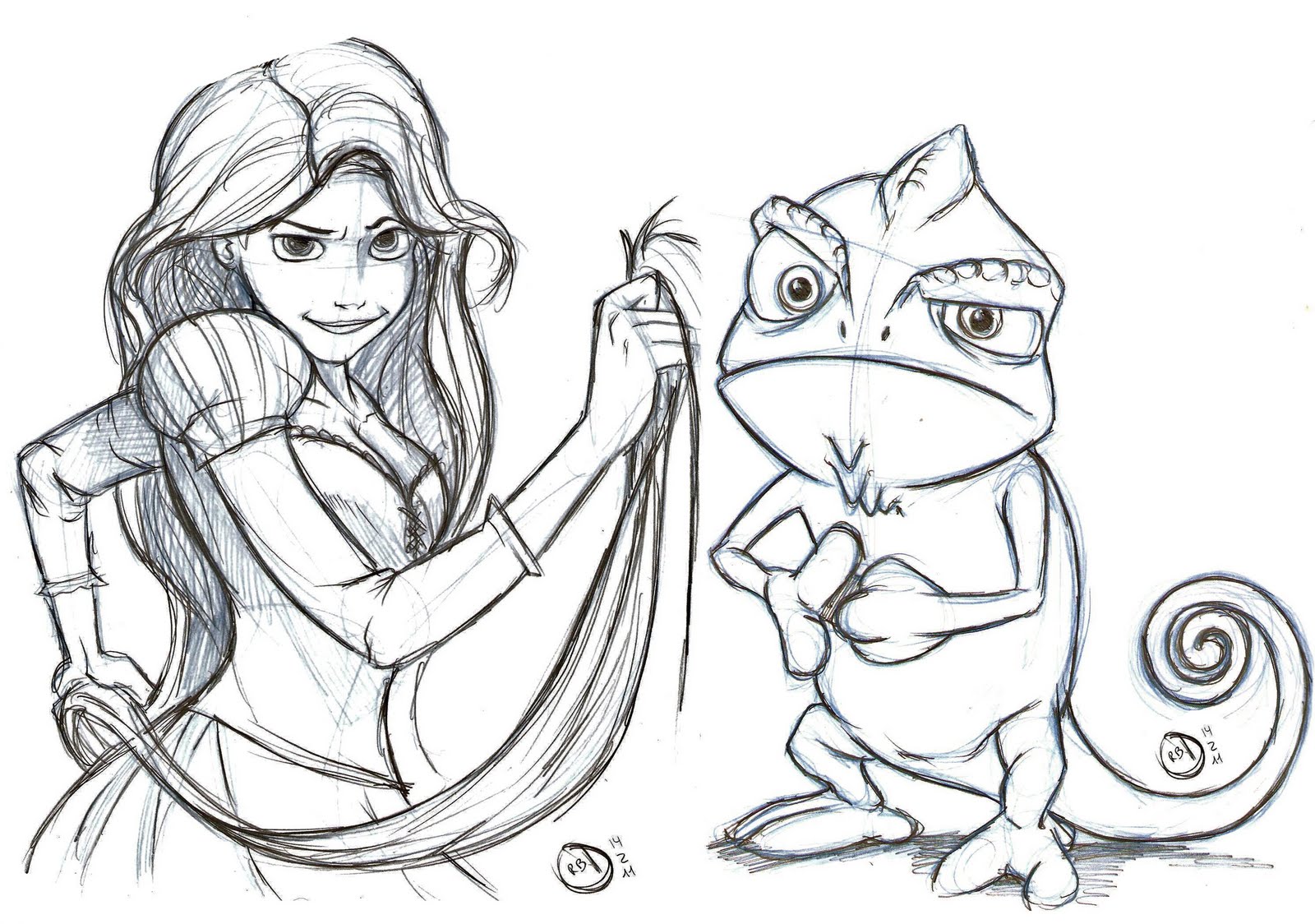 tangled pascal coloring pages - photo #35