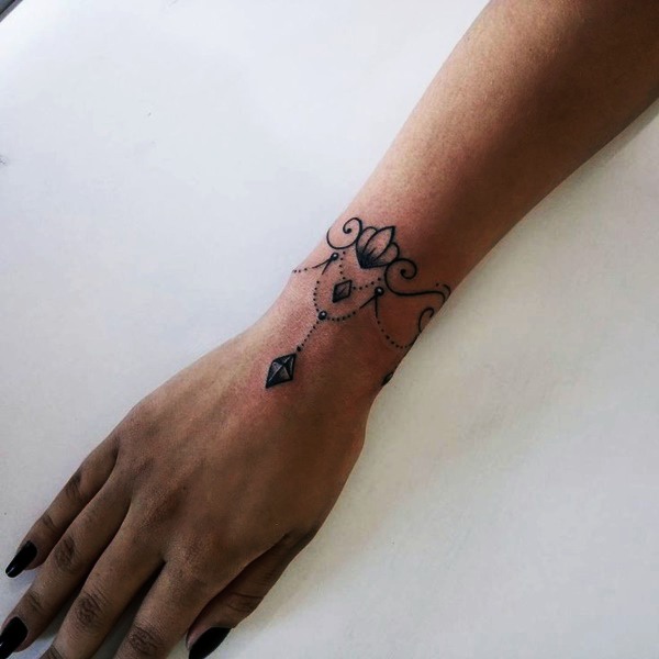Bracelete de tatuagem feminina Bracelete de tatuagem feminina