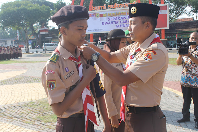 Upacara Pengukuhan Kader Jumantik Pramuka Kwarcab Sragen