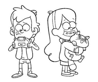 Gravity falls coloring pages 5