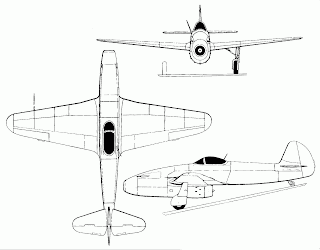 Yak-15 Feather disegno tecnico
