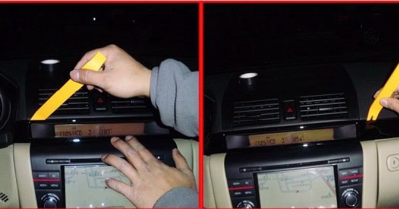 Как снять магнитолу мазда 3 Как снять головное устройство Mazda 3 (Мазда 3) 2003-2009 гг.