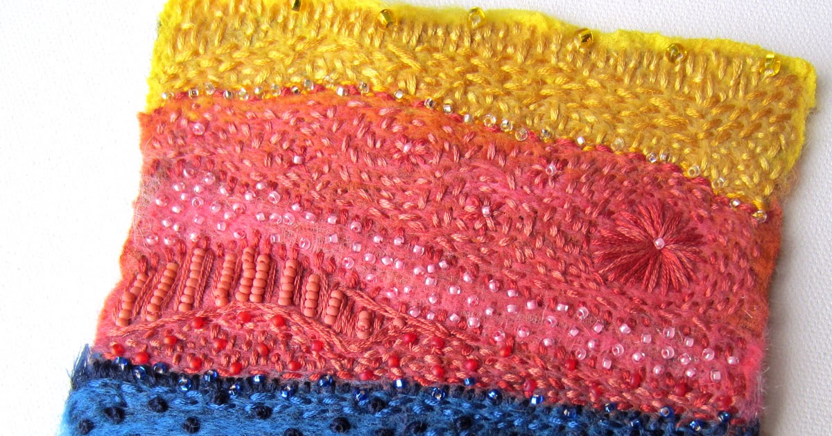 peaceofpi studio Hand Beaded Embroidery Art