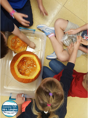 Want to include more STEM activities in your unit plans this fall? This post reviews how I incorporate STEM into our literature, science, and math activities and highlights our life cycle of pumpkin unit that we do each fall. Student friendly journals, easy to follow lesson plans, and fun activities are all included in this unit.#pumpkins #lifecycles #kindergarten#science #stem #teacherspayteachers