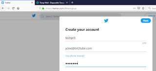 twitter how to bypass email verification techprit