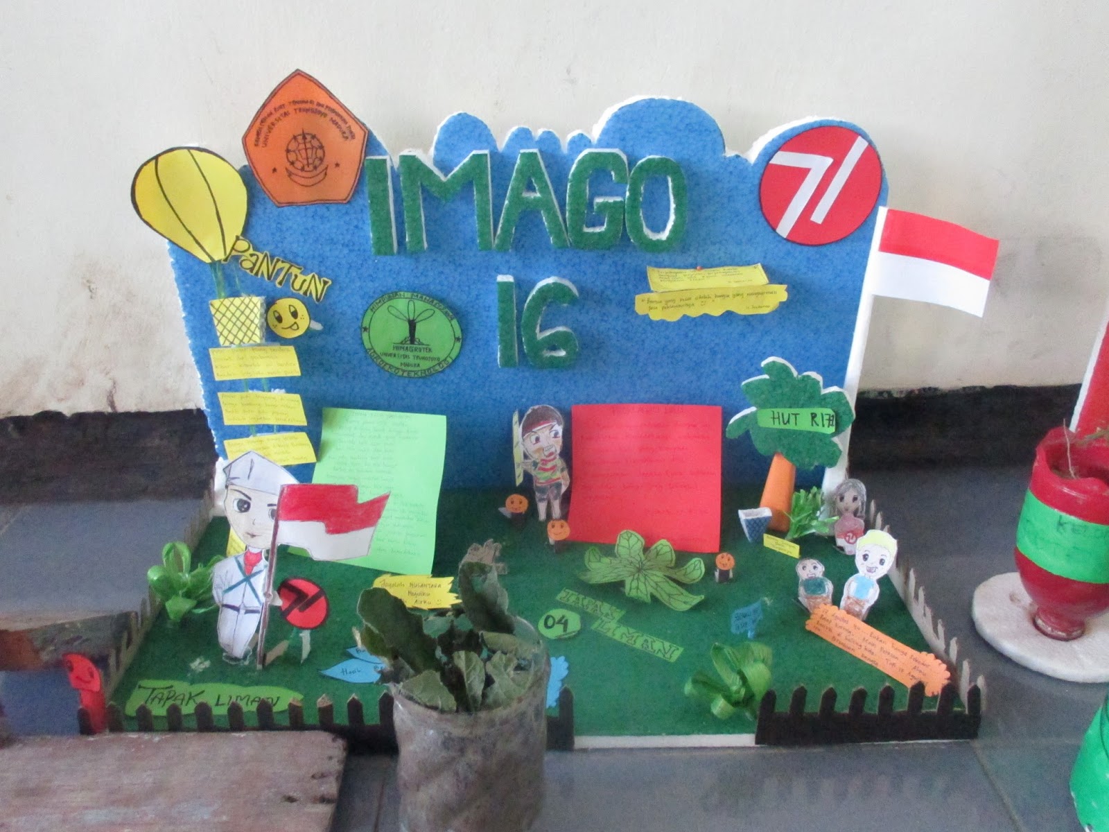 Mading 3 Dimensi Tema Kemerdekaan Paimin Gambar