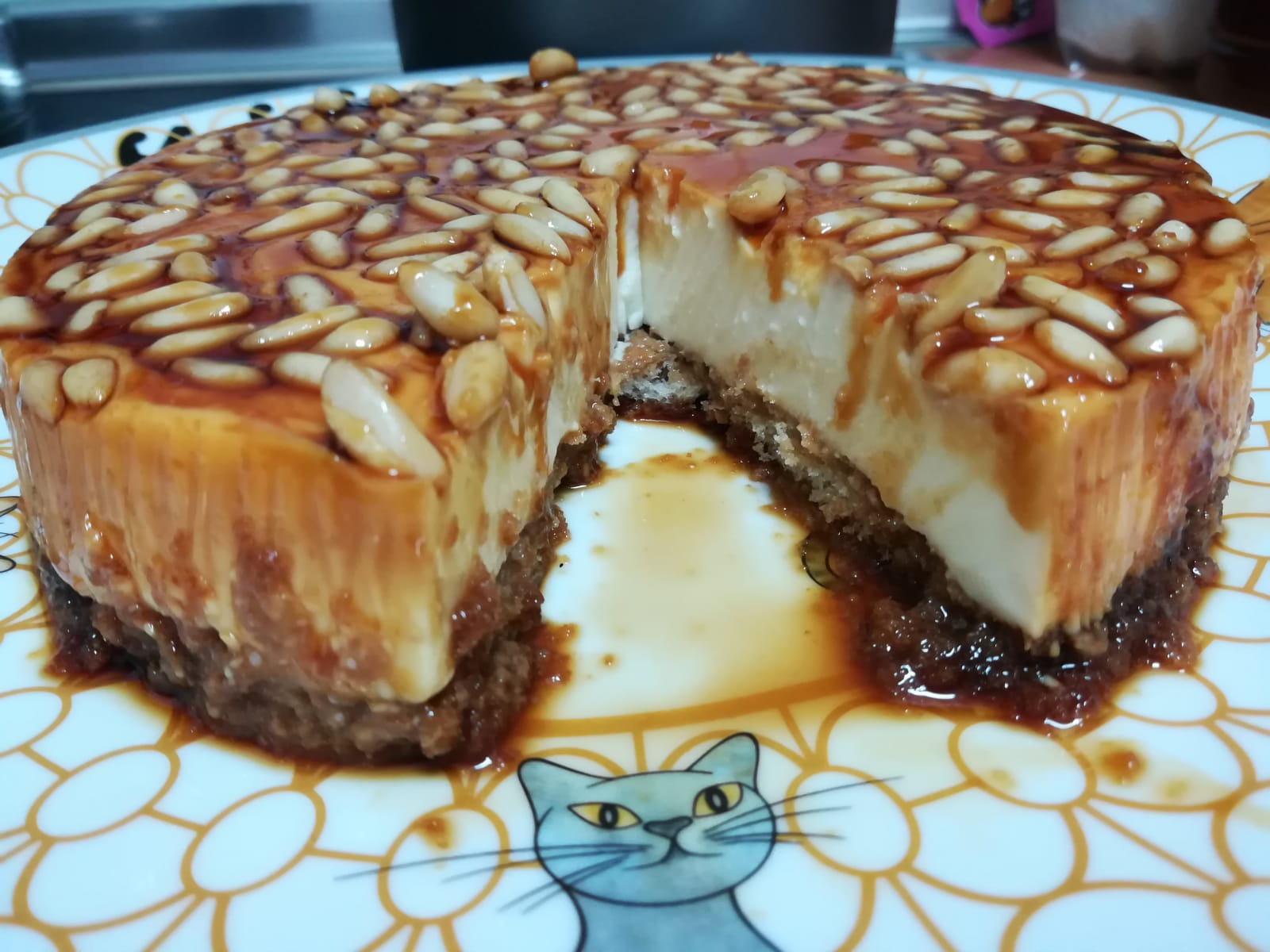 tarta de queso con leche condensada al horno thermomix