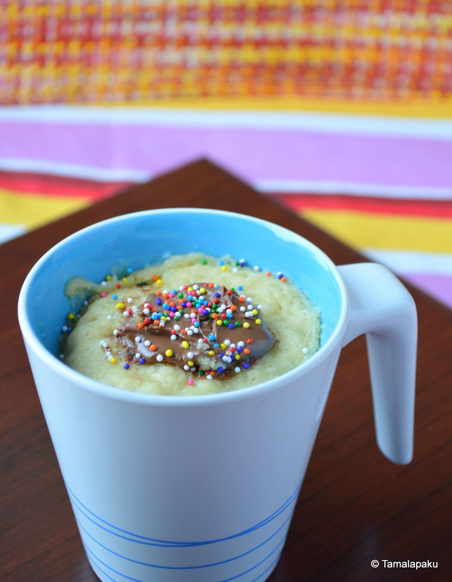 Vegan Coconut Milk Mug Cake Tamalapaku