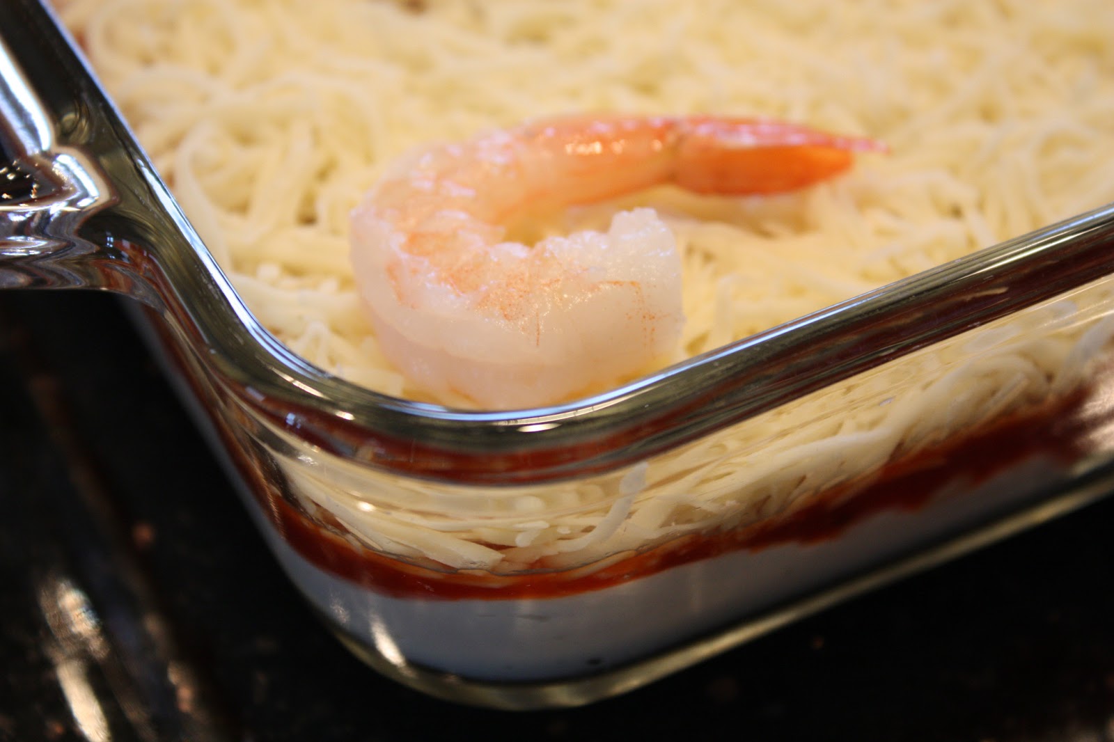 pass the peas, please layered shrimp dip