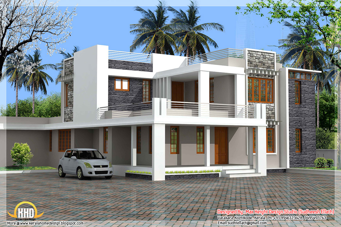  Modern  contemporary  Kerala  villa home  appliance