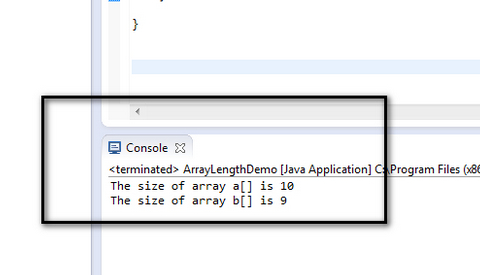 selenium by arun 92 length array attribute array size java