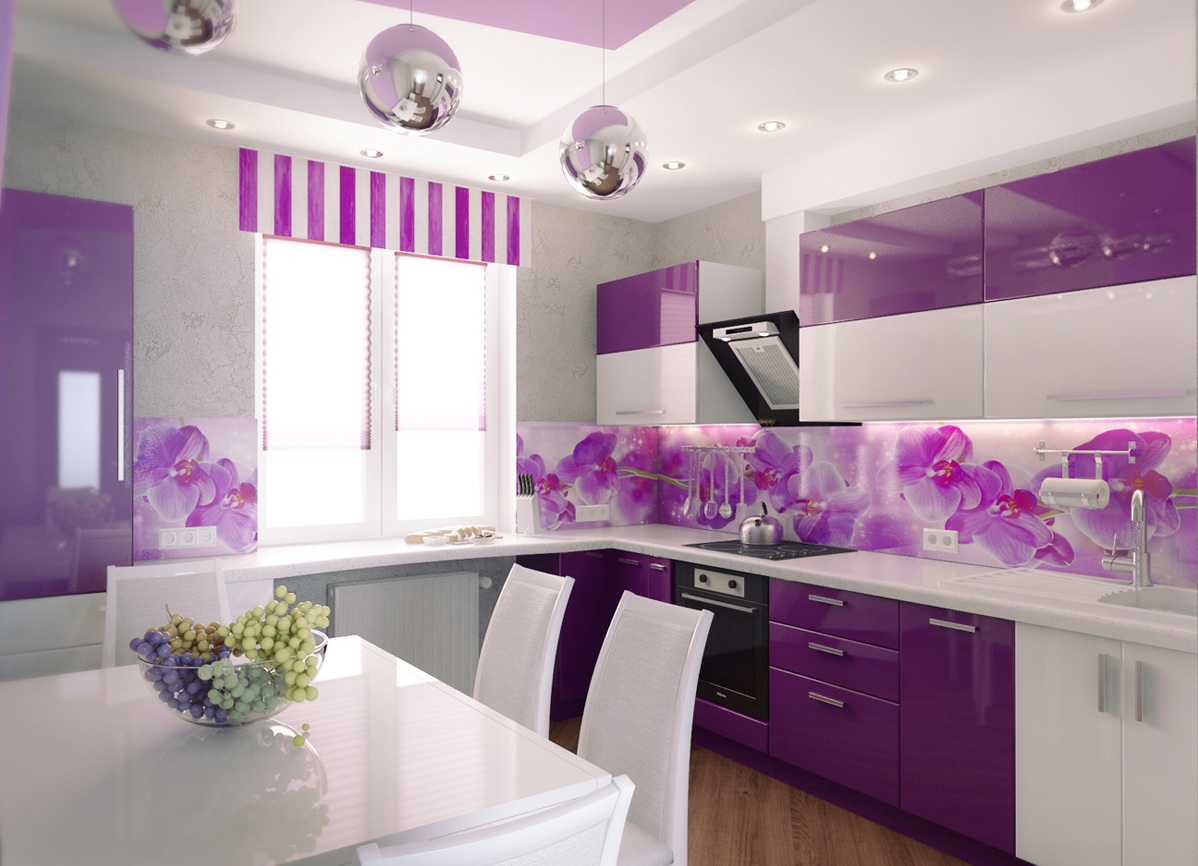 50 Modern Purple Kitchen Cabinets Designs Catalog 2019 Modern Purple Kitchen Accessories Cabinets Designs Wall Paint Color Combinations 2019