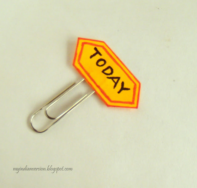 DIY BOOKMARKS in 10 different ways - tassel paperclip, arrow bookmark, ribbon bookmarks,...and more bookmark ideas. See how these cute office supplies takes only just few minutes to make! paperclip-diy-bookmark-myindianversion