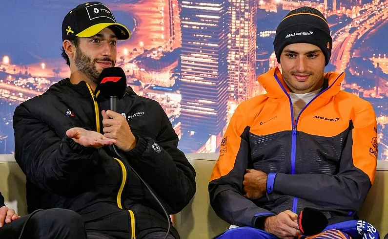 Daniel Ricciardo e Carlos Sainz