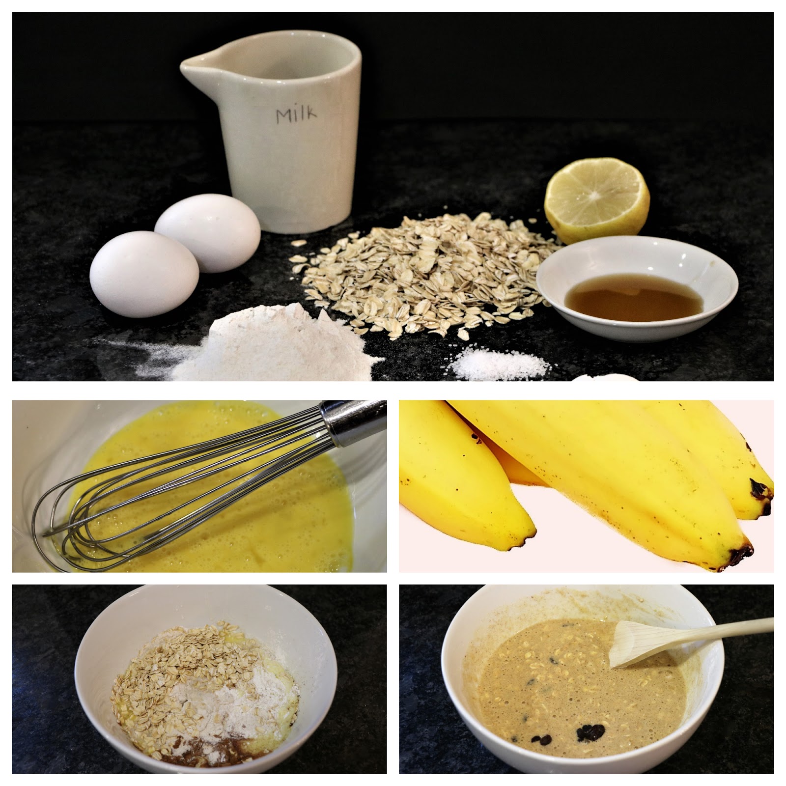 Yates Yummies Oatmeal Raisin Banana Pancakes