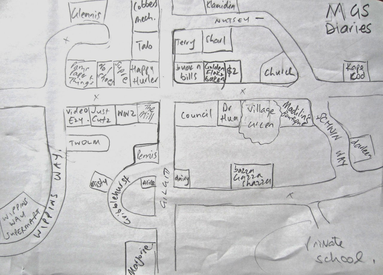 The Diaries of Misty, Glennis and Sharl: Crusty Village Map