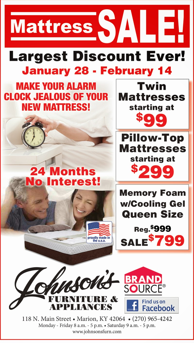 The Press Online FINAL DAYS Johnson's Mattress Sale